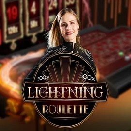 Lightning Roulette slot logo by Evolution at Funbet Casino