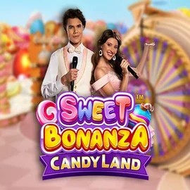 Sweet Bonanza Candy Land Live online game logo by Pragmatic Play on footballfour.com
