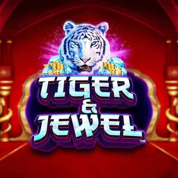 Slots logo of Tiger and Jewel from Greentube at Funbet Casino
